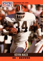 1990 Pro Set Base Set Kevin Mack #473 card