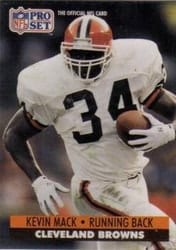1991 Pro Set Base Set Kevin Mack #474 card