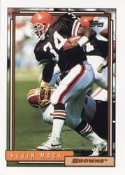 1992 Topps Base Set Kevin Mack #160 card