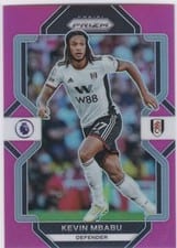 2022 Panini Prizm Premier League Kevin Mbabu Pink Mosaic #72 card
