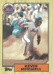 1987 Topps Base Set Kevin Mitchell #653 card