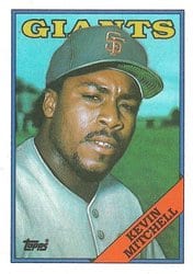 1988 Topps Base Set Kevin Mitchell #497 card