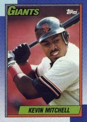 1990 Topps Base Set Kevin Mitchell #500 card