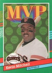 1991 Donruss Base Set Kevin Mitchell #407 card