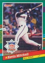 1991 Donruss Base Set Kevin Mitchell #438 card