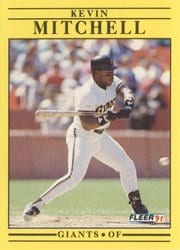 1991 Fleer Base Set Kevin Mitchell #267 card