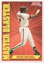 1991 Score Base Set Kevin Mitchell #406 card