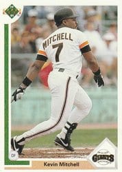 1991 Upper Deck Base Set Kevin Mitchell #247 card