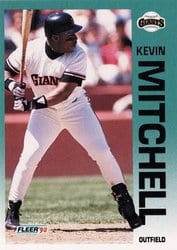 1992 Fleer Base Set Kevin Mitchell #644 card