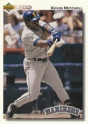 1992 Upper Deck Base Set Kevin Mitchell #735 card
