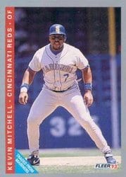 1993 Fleer Base Set Kevin Mitchell #396 card
