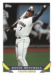 1993 Topps Base Set Kevin Mitchell #217 card