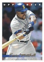 1993 Upper Deck Base Set Kevin Mitchell #213 card