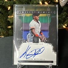 2024 Panini Impeccable Timeless Moments Signatures Kevin Mitchell #TMS-KM card