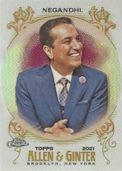 2021 Topps Allen & Ginter Chrome Base Set Kevin Negandhi #219 card
