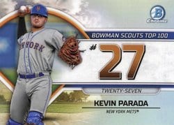 2023 Bowman Bowman Scouts Top 100 Kevin Parada #BTP-27 card