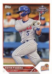 2023 Topps Pro Debut Base Set Kevin Parada #PD-125 card