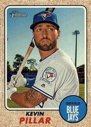 2017 Topps Heritage Base Set Kevin Pillar #212 card