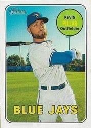 2018 Topps Heritage Base Set Kevin Pillar #396 card
