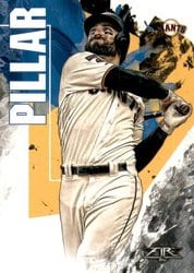2019 Topps Fire Base Set Kevin Pillar #83 card