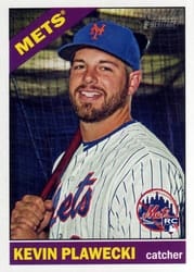 2015 Topps Heritage Base Set Kevin Plawecki #592 card