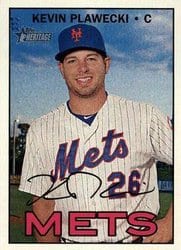 2016 Topps Heritage Base Set Kevin Plawecki #671 card