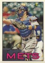 2016 Topps Heritage Base Set Kevin Plawecki #671b card