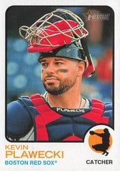 2022 Topps Heritage Base Set Kevin Plawecki #506 card