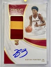 2019 Panini Immaculate Collection Premium Patch Autographs Kevin Porter Jr. #KPJ card