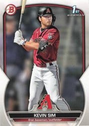 2023 Bowman Draft Base Set Kevin Sim #BD-16 card