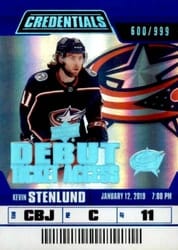 2019-20 Upper Deck Credentials Base Set Kevin Stenlund #79 card