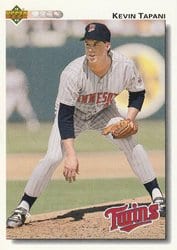 1992 Upper Deck Base Set Kevin Tapani #624 card