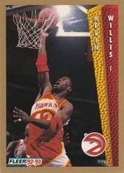 1992-93 Fleer Base Set Kevin Willis #9 card