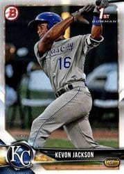 2018 Bowman Draft Base Set Kevon Jackson #BD-83 card
