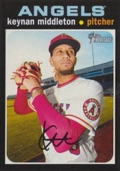 2020 Topps Heritage Base Set Keynan Middleton #658 card