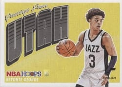 2023-24 Hoops Rookie Greetings Keyonte George #14 card