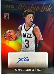 2023-24 Hoops Rookie Ink Keyonte George #RI-KGE card