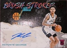 2023-24 Panini Court Kings Brush Strokes Autographs Keyonte George #BR-KEY card
