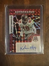 2022 Panini Mosaic Autographs Mosaic Keyshawn Johnson #AM-KJ card