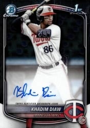 2025 Bowman Chrome Prospects Autographs Khadim Diaw #CPA-KDW card