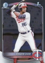 2025 Bowman Chrome Prospects Khadim Diaw #BCP-77 card