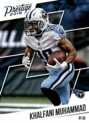 2018 Panini Prestige Base Set Khalfani Muhammad #153 card
