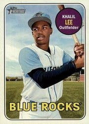 2018 Topps Heritage Minor League Base Set Khalil Lee #122 card