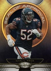 2019 Panini Certified Seal of Approval Khalil Mack #SA-KM card