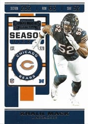 2019 Panini Contenders Base Set Khalil Mack #71 card
