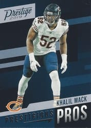 2019 Panini Prestige Prestigious Pros Khalil Mack #PP-KM card