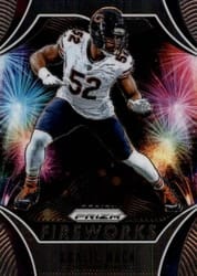 2019 Panini Prizm Fireworks Khalil Mack #23 card
