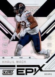 2019 Score Epix Game Khalil Mack #EG-2 card