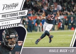 2020 Panini Prestige Prestigious Pros Khalil Mack #PP-KM card