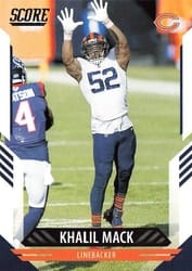 2021 Score Base Set Khalil Mack #127 card